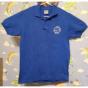 Vintage 90s Pelham New Hampshire Polo 1746-1996 Single Stitch Blue Made In USA
